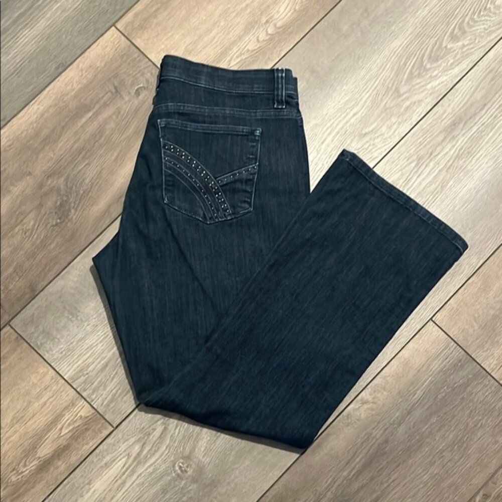 Lee Dark Wash Denim Jeans with Studded Pocket